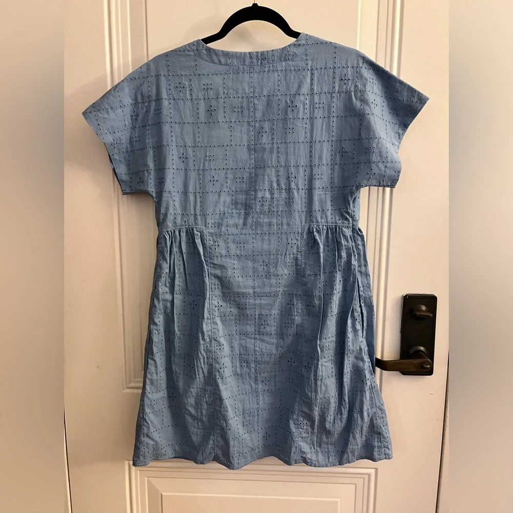 Madewell Eyelet V-Neck Mini Dress - Picture 3 of 5